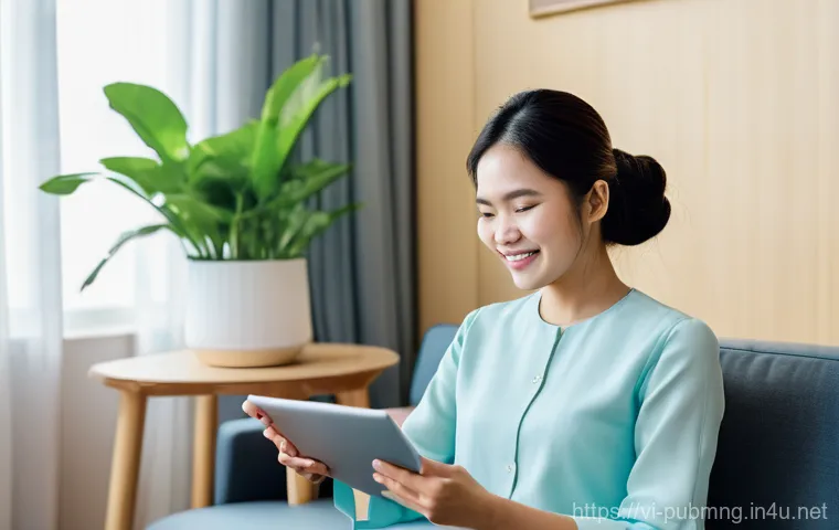 공공관리사와 관련된 최신 트렌드 - **Prompt 1: Seamless Digital Public Services in Vietnam**
A bright, clean image of a modern Viet...