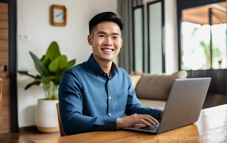 공공관리사 관련 업계 동향 - **Prompt:** "A vibrant, modern scene of a young Vietnamese professional, approximately 30 years old,...