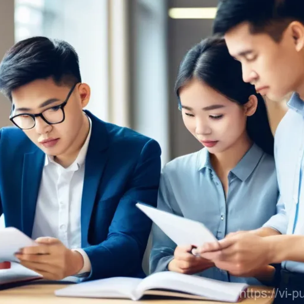 공공관리사 필기시험에 자주 출제되는 주제 - **Prompt:** A dynamic and brightly lit scene depicting the evolution of civil service exams in Vietn...