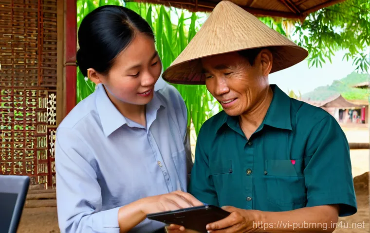 공공관리사 실무에서의 주요 문제와 해결 방법 - A brightly lit, modern digital service center in Vietnam. A young Vietnamese woman, dressed in a sty... 공공관리사 실무에서의 주요 문제와 해결 방법 - A brightly lit, modern digital service center in Vietnam. A young Vietnamese woman, dressed in a sty...