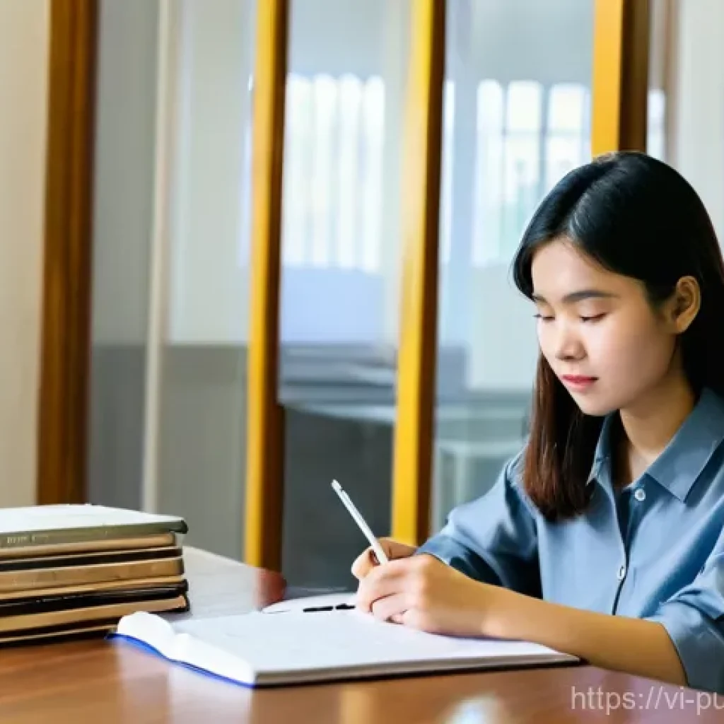 공공관리사 시험 준비 중 가장 중요한 팁 - **Prompt 1: Focused Legal Study Session**
    "A young Vietnamese student, male or female, in their ...