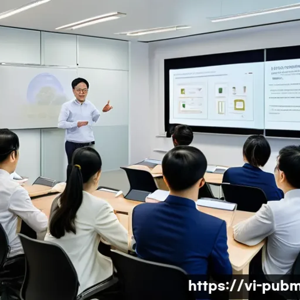 공공관리사 자격증의 장기적인 가치와 효과 - A professional Vietnamese public management certificate training session in a modern classroom setti...