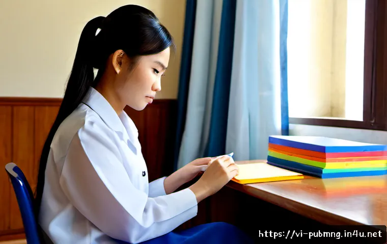 Home 17 공공관리사 필기시험 전략적 준비법 - Photorealistic Vietnamese university graduate strategically preparing for a public administration ce...