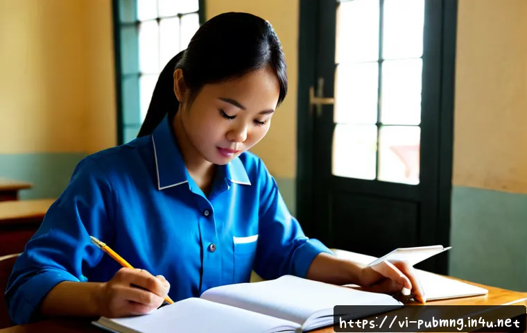 공공관리사 필기시험을 위한 추천 강의 - Photorealistic Vietnamese adult student preparing for a public administration certification written ...